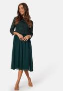 Bubbleroom Occasion Lace Midi Dress Dark green 34