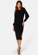 Happy Holly Vicky puff sleeve dress Black 44/46