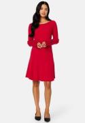 BUBBLEROOM Quinn knitted dress Red XS