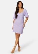 BUBBLEROOM Nandita wrap dress Lilac / Checked L