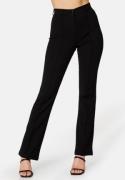 BUBBLEROOM Soft Flared Suit Trousers Black S