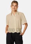 BUBBLEROOM Saraid Lace Shirt Cream XL