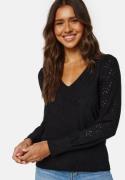 VILA Paulina V-Neck L/S Top Black M