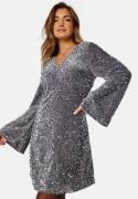 VILA Barina Glitter Dress Silver S