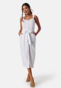 BUBBLEROOM Linen Blend Dress White 46