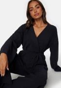 Happy Holly Paulette Wrap Top Navy 36/38