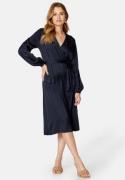 BUBBLEROOM Gisele Satin Midi Dress Dark blue 34