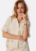 Pieces Pcalmina Embroidery Shirt Birch XL