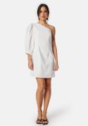 Bubbleroom Occasion One Shoulder Dress White 34