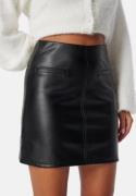 BUBBLEROOM Short PU Skirt Black XS