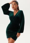 Bubbleroom Occasion Leija Velvet Dress Dark green L