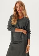 VERO MODA Vmcrewlefile V-Neck Pullover Medium Grey Melange XS