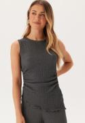 BUBBLEROOM Structure Sleeveless Top Dark grey XS