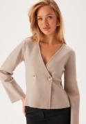 VILA Vizarah Knit Cardigan Natural Melange L