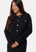 BUBBLEROOM Button Knitted Jacket Black XL