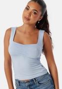 BUBBLEROOM Sweetheart Neckline Tank Top Light blue M