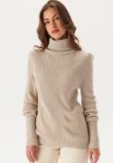 VILA Vilou New Rollneck L/S KNIT TO Feather Gray M