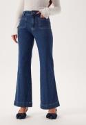 ONLY Onljuicy Hw Wide Pocket Dnm Jeans Dark Blue Denim 28/32