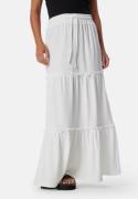 BUBBLEROOM Flounce Maxi Skirt Offwhite L