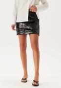 BUBBLEROOM Sequin Short Skirt  Black XL