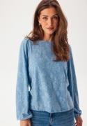 VILA Viadele O-neck L/S TOP TOP Top Blissful Blue S