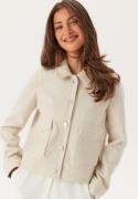 VILA Vijumpy L/S SHORT JACKET - NOO Super Light Natural Me 34