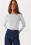 Pieces Pcruka Ls Top Noos Cashmere Blue Stripes:cloud Da L