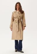 VILA Viaddison L/S LONG TRENCHCOAT  Savannah Tan 42