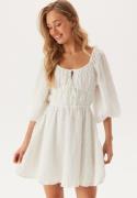 Bubbleroom Occasion Diamond Neck Dress White XS