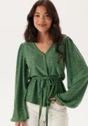 Happy Holly Soft Broderie Anglaise Top Green 32/34