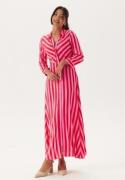 YAS Yassavanna Long Shirt Dress Cyklamen Stripes:BIT L