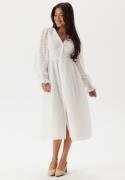 BUBBLEROOM Broderie Anglaise Midi Dress White 34