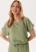 VILA Vijosa S/S TOP - NOOS TOP - NO Oil Green 36