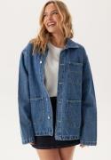 Dr. Denim Devon Worker Jacket  Stream Sky Retro Contrast      XS