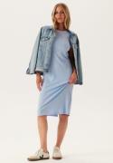 TOMMY JEANS Tjw Rib Bodycon Midi Dress C3q Sweet Blue S