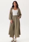 Happy Holly Linen Shirt Dress Khaki green 44/46