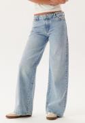 Pieces Pcselma Lw Wide Jeans Lb Light Blue Denim 25/30