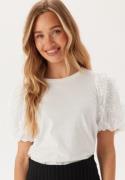 VILA Visimonia O-neck S/S TOP TOP T Snow White S