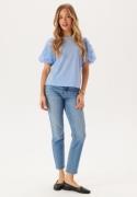 VILA Visimonia O-neck S/S TOP TOP T Kentucky Blue S