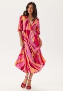 ONLY Onlphiline Flared Long Dress Strawberry Moon Aop:tulip L