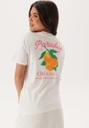 Pieces Pcsummer Ss Printed T-shirt Bright White Print:paradise Or S