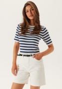 Pieces Pctora Hw Denim Shorts Bright White M