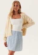 Pieces Pcflora Hw Short Skirt Cashmere Blue Aop:small Flower S