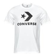 Lyhythihainen t-paita Converse  STAR CHEVRON TEE WHITE  EU XXL