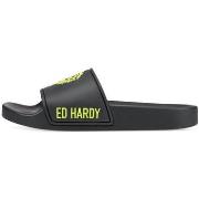 Rantasandaalit Ed Hardy  Sexy beast sliders black-fluo yellow  36