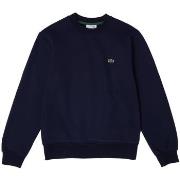 Svetari Lacoste  Organic Brushed Cotton Sweatshirt - Bleu Marine  EU M