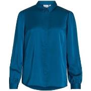 Paita Vila  Noos Ellette Satin Shirt - Moroccan Blue  FR 34