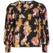 Paita Vila  Top Dortea L/S - Black/Old Rose  FR 38