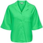 Paita Only  Caro Loose Shirt S/S - Summer Green  EU S