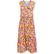 Pitkä mekko Vila  VICOLMENA FLO S/L ANCLE DRESS 14076262  FR 36